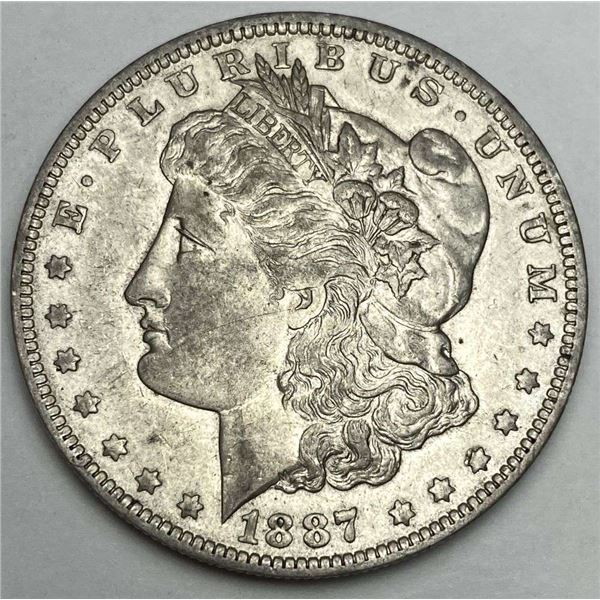 1887-O Morgan Silver Dollar AU58