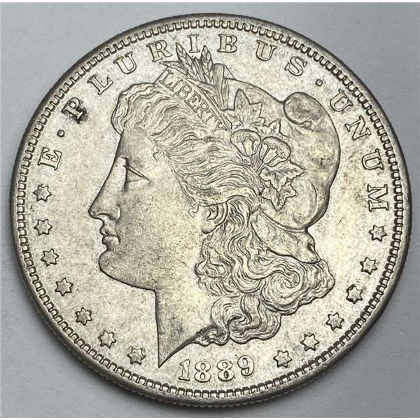 1889-S Morgan Silver Dollar AU58