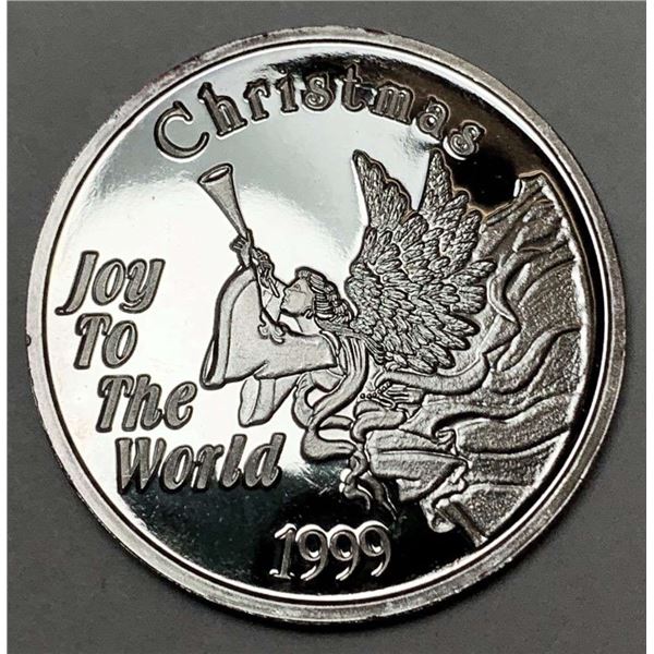 1999 Christmas "Joy To The World" 1 ozt .999 Silver