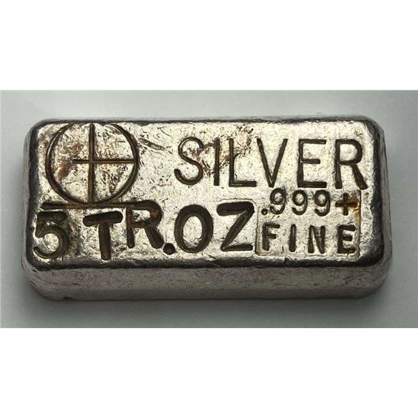Rare Omega 5 ozt .999 Silver Bar