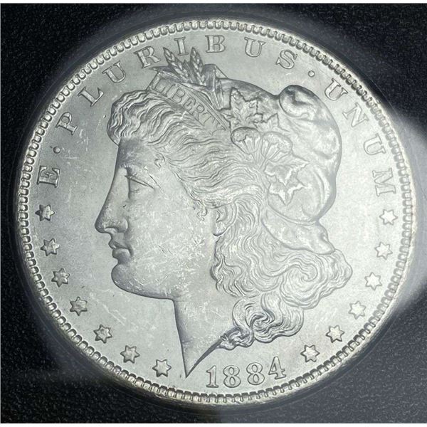 1884-CC Morgan Silver Dollar ANACS MS63 GSA
