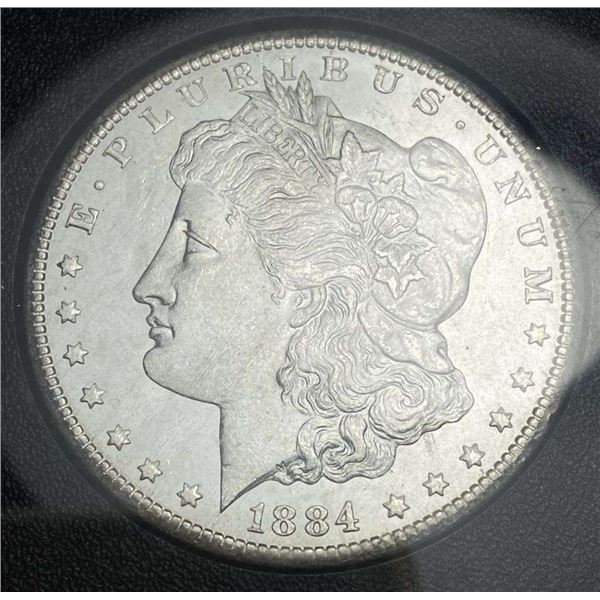 1884-CC Morgan Silver Dollar MS65 GSA