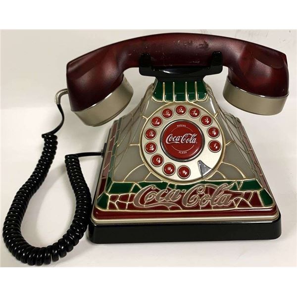 Vintage Coca Cola Tiffany Style Land Line