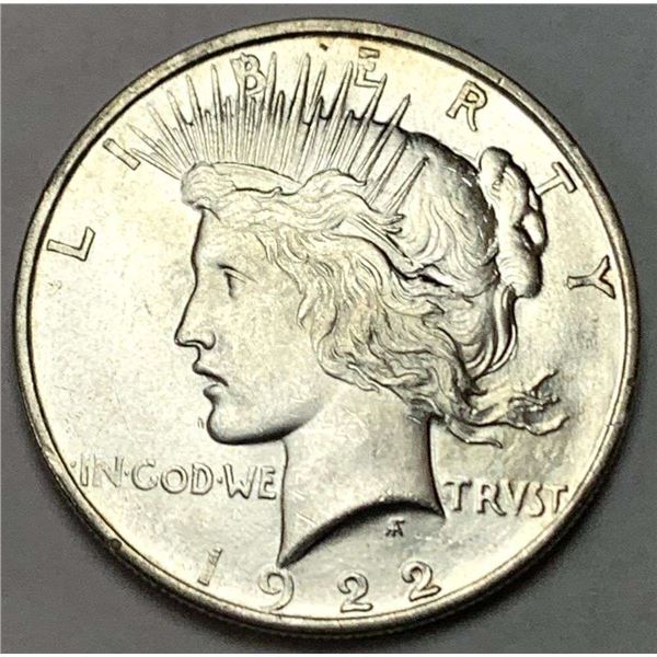 1922-D Peace Silver Dollar MS63