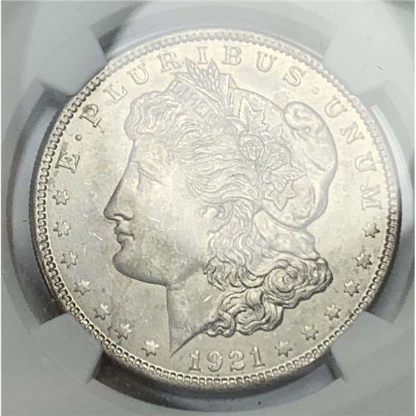 1921 Morgan Silver Dollar NGC MS64