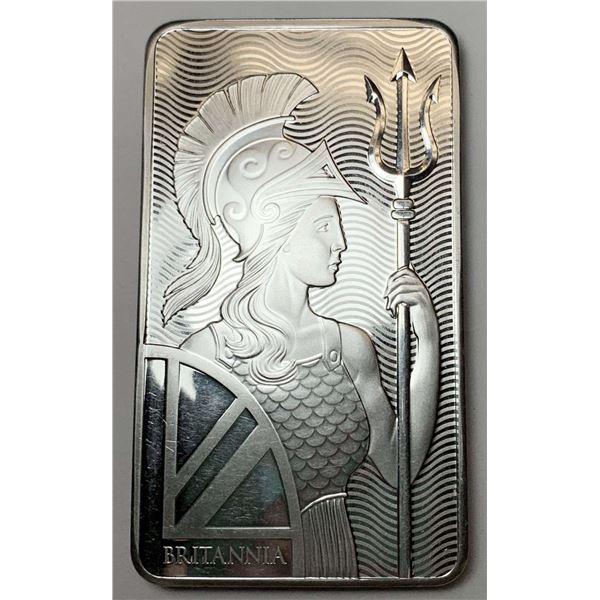The Royal Mint Britannia 10 ozt .999 Silver Bar