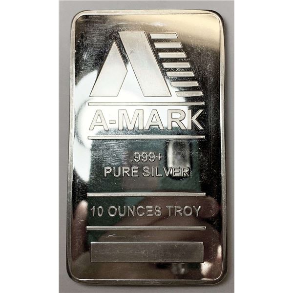 A-Mark 10 ozt .999 Silver Bar