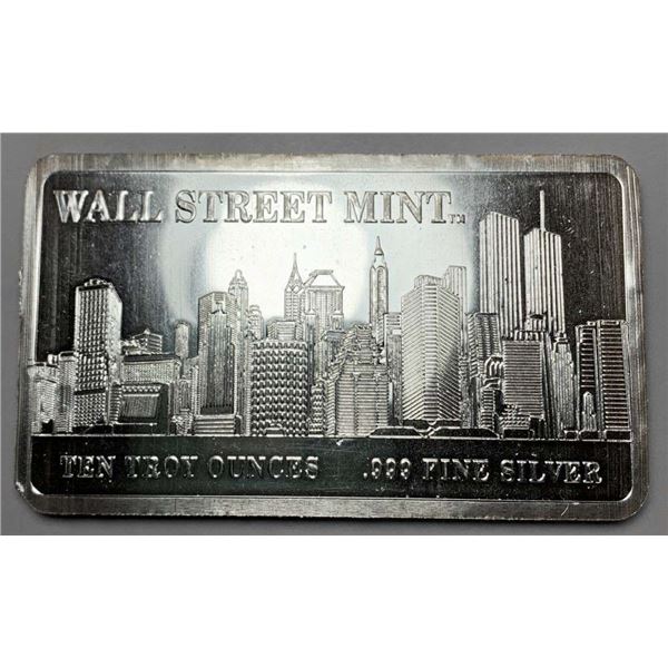 Wall Street Mint 10 ozt .999 Silver