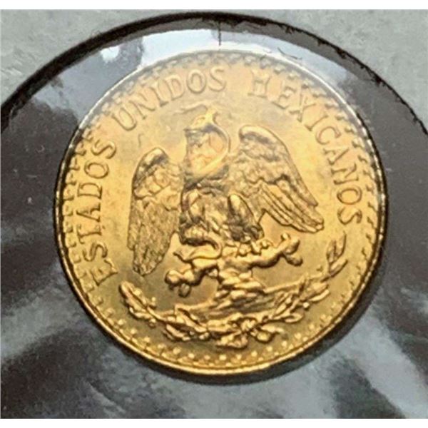 Last Minute! 1945 Gold Dos Pesos .048 ozt AGW