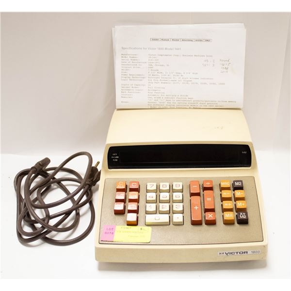 1970S VICTOR ADDING MACHINE