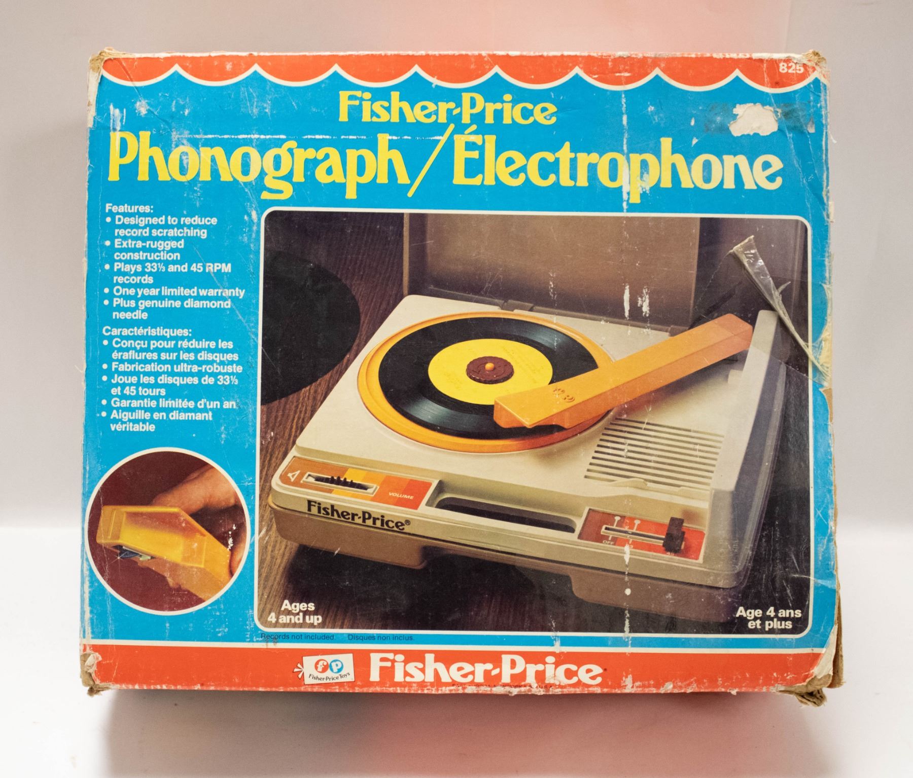 Pocket Rocker Player 1980S FISHER PRICE RECORD PLAYER W BOX