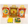 LOT FISHER PRICE CLOCKS AND RADIOA