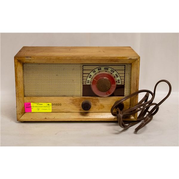 1950S BLONDE WOOD CORONADO RADIO