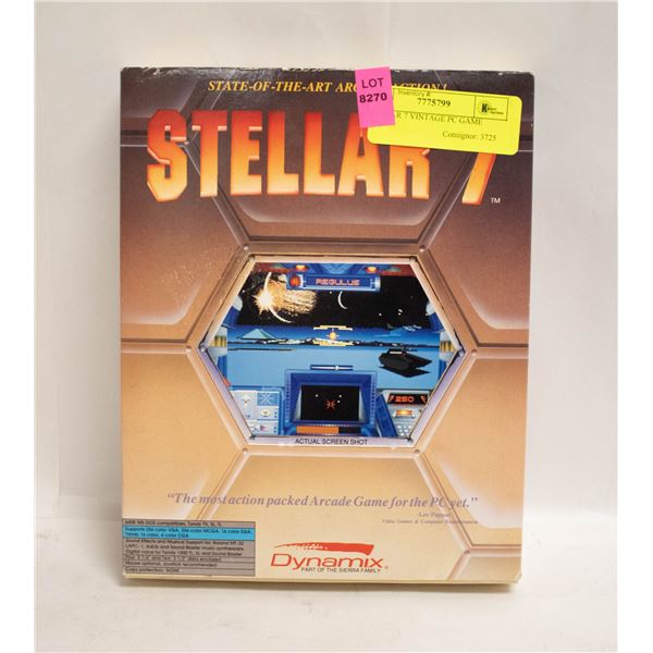 STELLAR 7 VINTAGE PC GAME