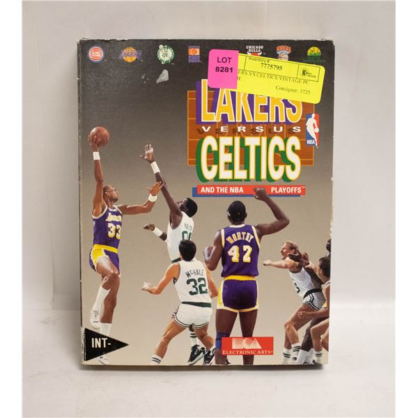 LAKERS VS CELTICS VINTAGE PC GAME