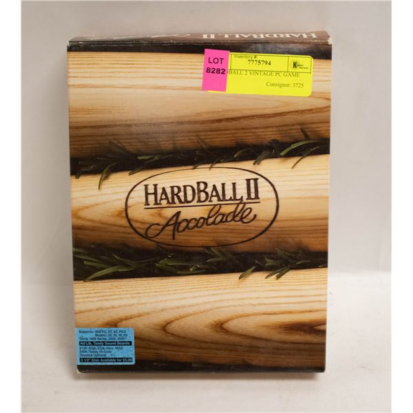 HARDBALL 2 VINTAGE PC GAME