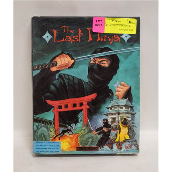 LAST NINJA VINTAGE PC GAME