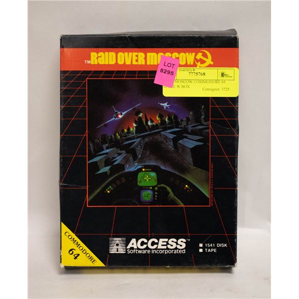 RAID MOSCOW COMMODORE 64 GAME W BOX