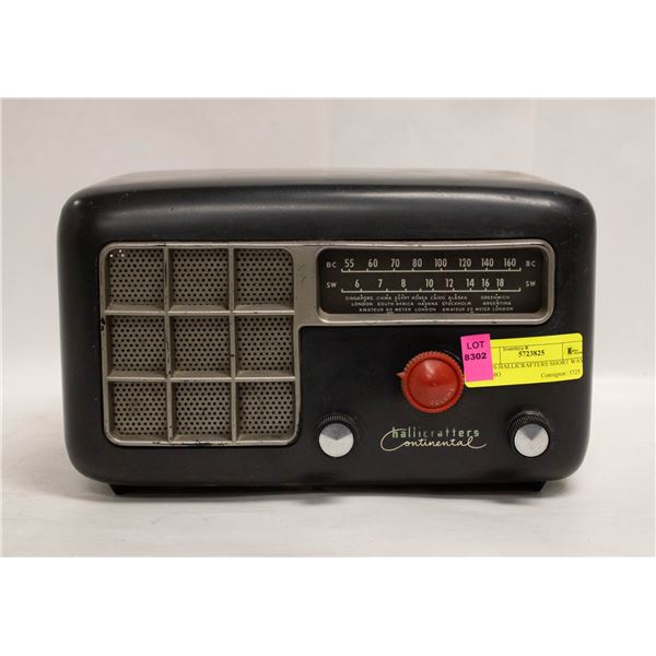1940S HALLICRAFTERS SHORT WAVE RADIO