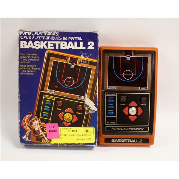 1979 MATTEL BASKETBALL GAME WORKS