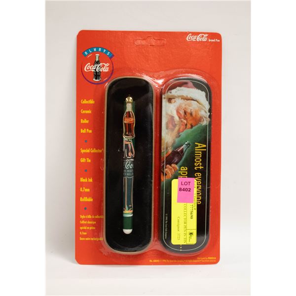 COCA COLA COLLECTOR PEN IN TIN CASE