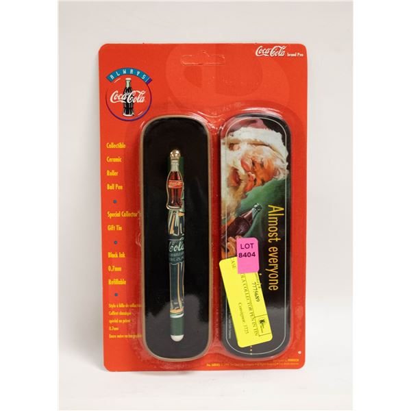 COCA COLA COLLECTOR PEN IN TIN CASE