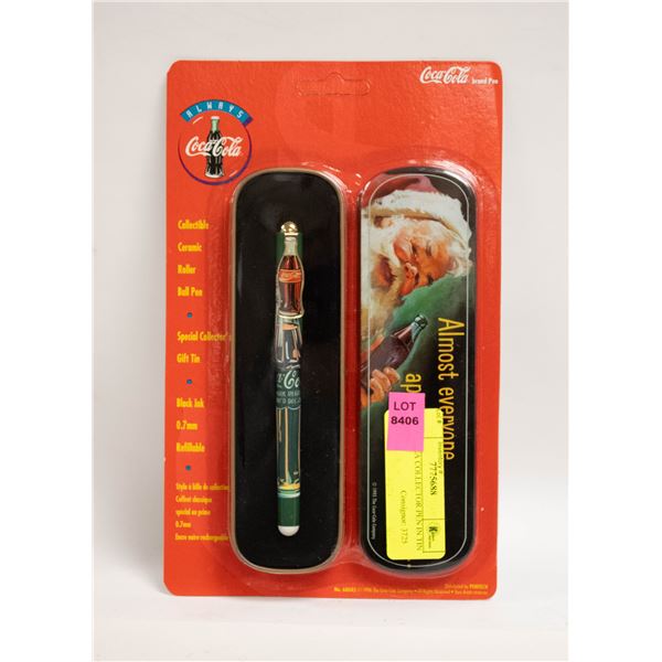 COCA COLA COLLECTOR PEN IN TIN CASE