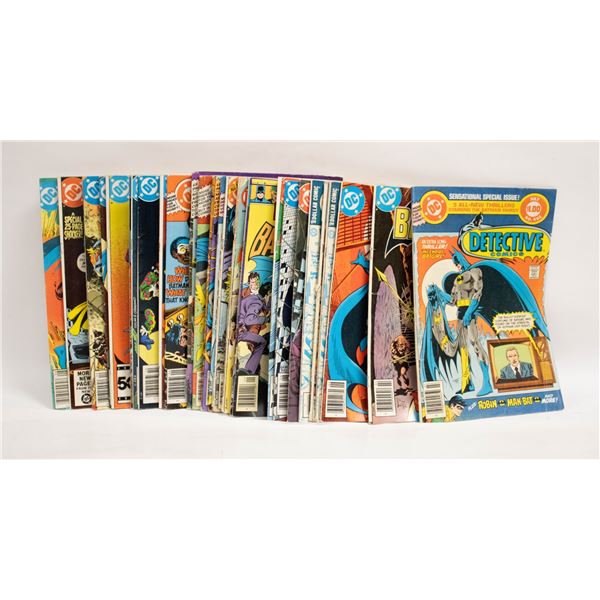 33 VINTAGE BATMAN COMICS ASSORTED