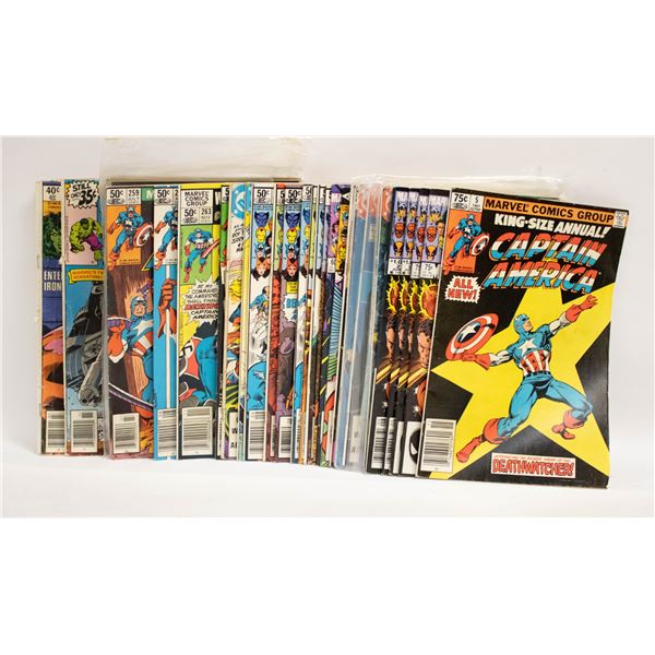 34 VINTAGE MARVEL COMICS ASSORTED