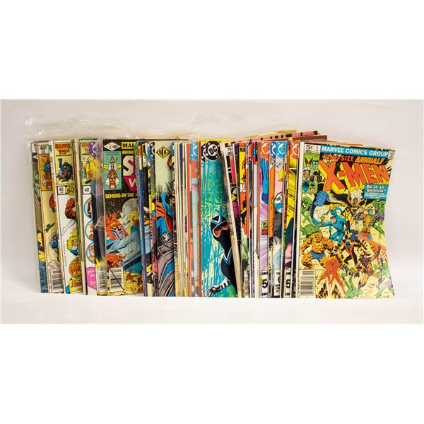 63 VINTAGE SUPER HERO COMICS ASSORTED