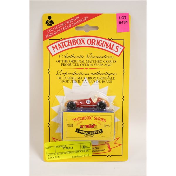 VINTAGE MATCHBOX TOY CAR IN PACKAGE