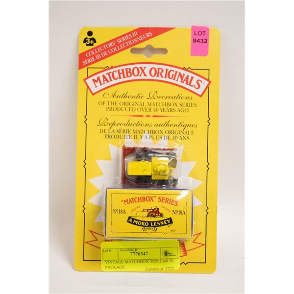 VINTAGE MATCHBOX TOY CAR IN PACKAGE