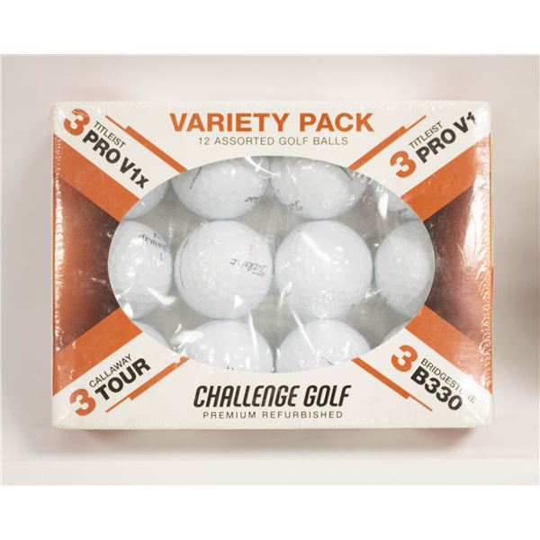 LOT OF 12 NEW GOLF BALLS