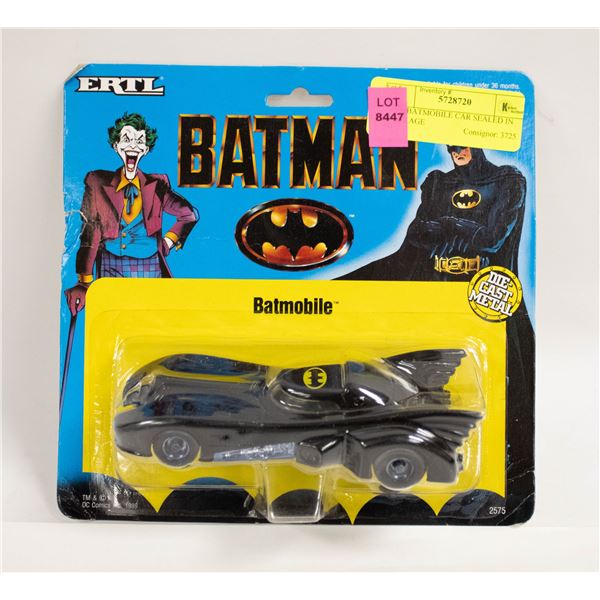 1989 BATMOBILE CAR SEALED IN PACKAGE