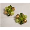 Image 2 : VINTAGE GREEN COSTUME JEWELRY NECKLACE SET