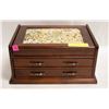 Image 1 : ESTATE JEWELLERY BOX FULL OF CONTENTS