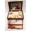 Image 2 : ESTATE JEWELLERY BOX FULL OF CONTENTS