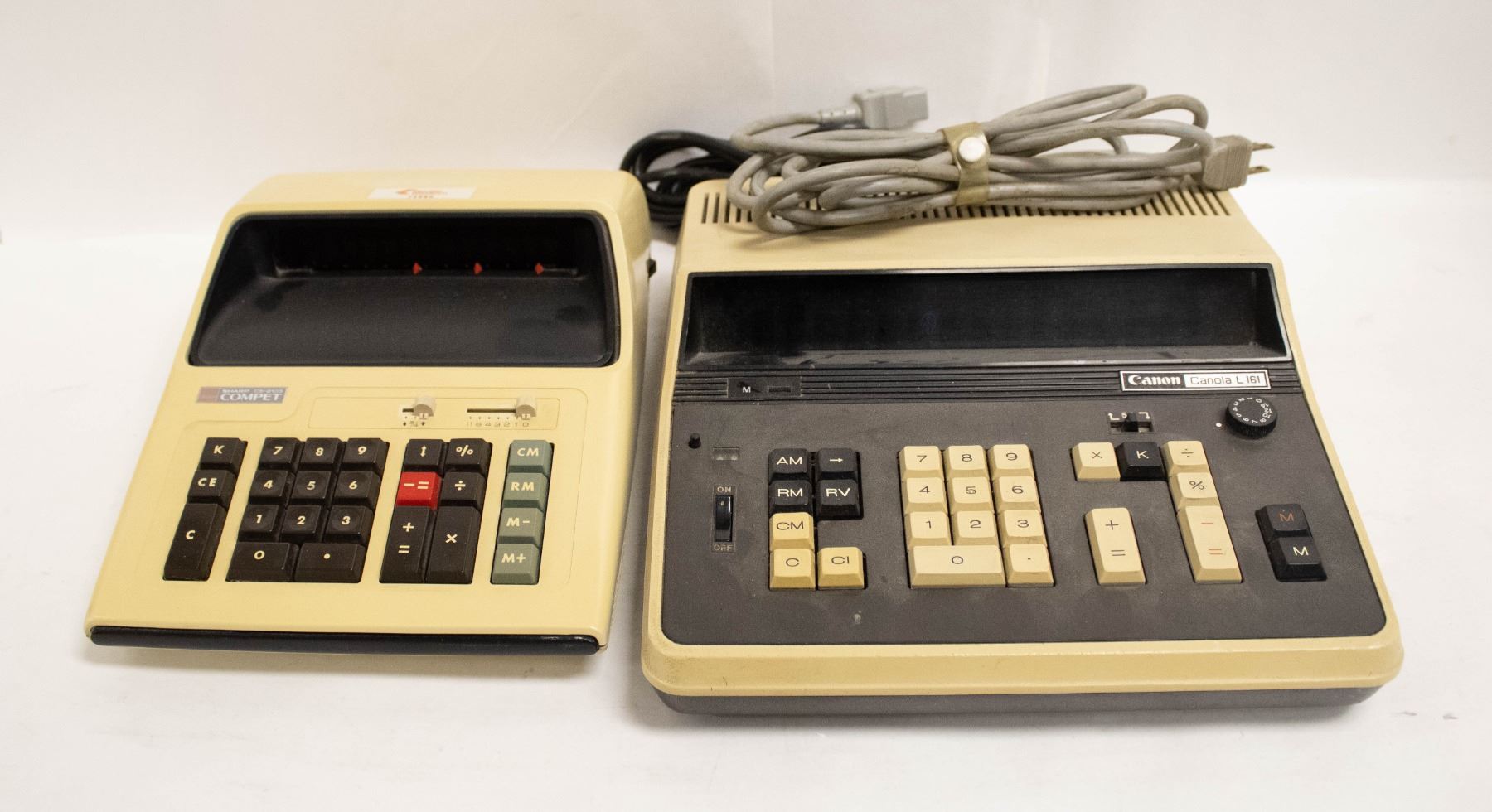 PAIR 1970S ADDING MACHINES