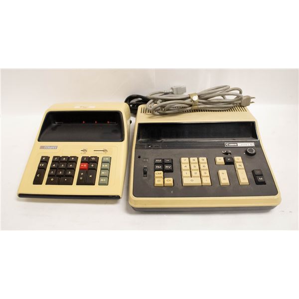 PAIR 1970S ADDING MACHINES