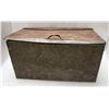 Image 1 : LARGE ANTIQUE STORAGE TIN CONTAINER