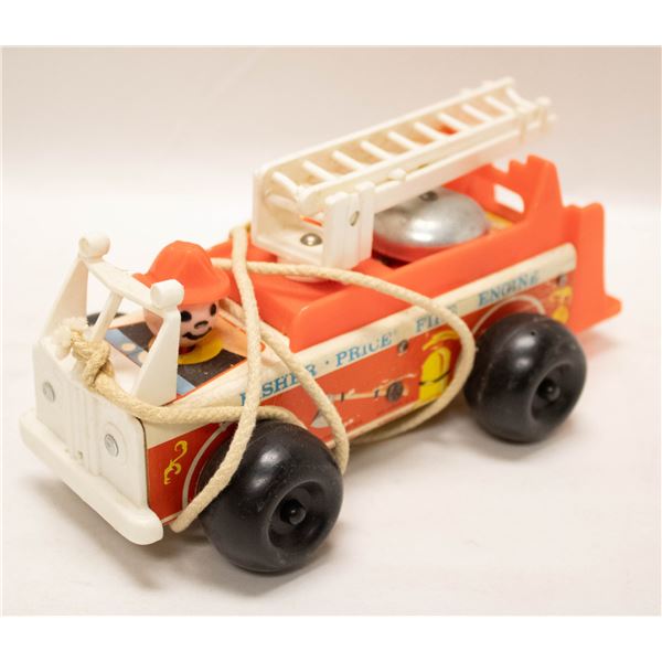 1960S WOOD FISHER PRICE FIRE TRUCK