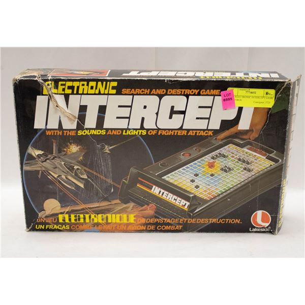 1978 ELECTRONIC INTERCEPT GAME WITH BOX