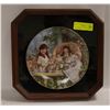 Image 1 : COLLECTORS CATS IN THE CRADLE PLATE FRAMED