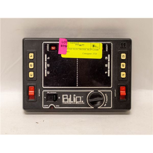 1977 TONY ELECTRONIC BLIP GAME WORKS