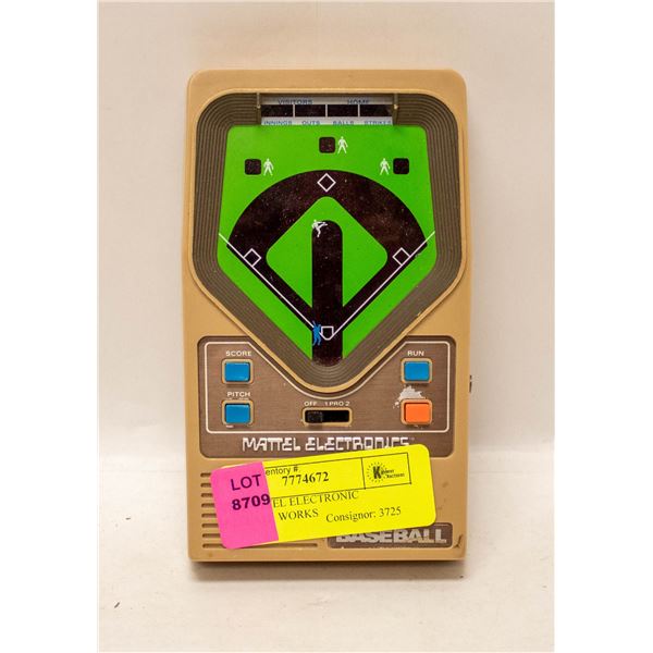 1978 MATTEL ELECTRONIC BASEBALL WORKS