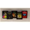 Image 1 : 5 VINTAGE ATARI VIDEO GAMES LOOSE