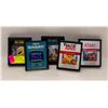 Image 1 : 5 VINTAGE ATARI VIDEO GAMES LOOSE