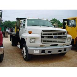 1990 Ford F600 Flatbed Truck 1990 Ford F600 Flatbed Truck