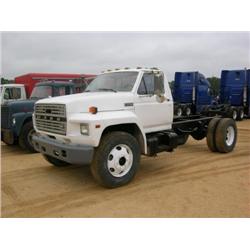 1981 FORD F600 S/A CAB & CHASSIS