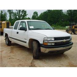 2001 CHEVROLET 1500 4X4 EXTENDED CAB PICKUP